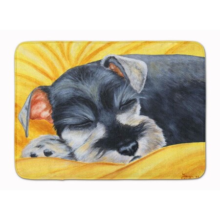 Carolines Treasures Snoozing Schnauzer Machine Washable Memory Foam Mat AMB1161RUG